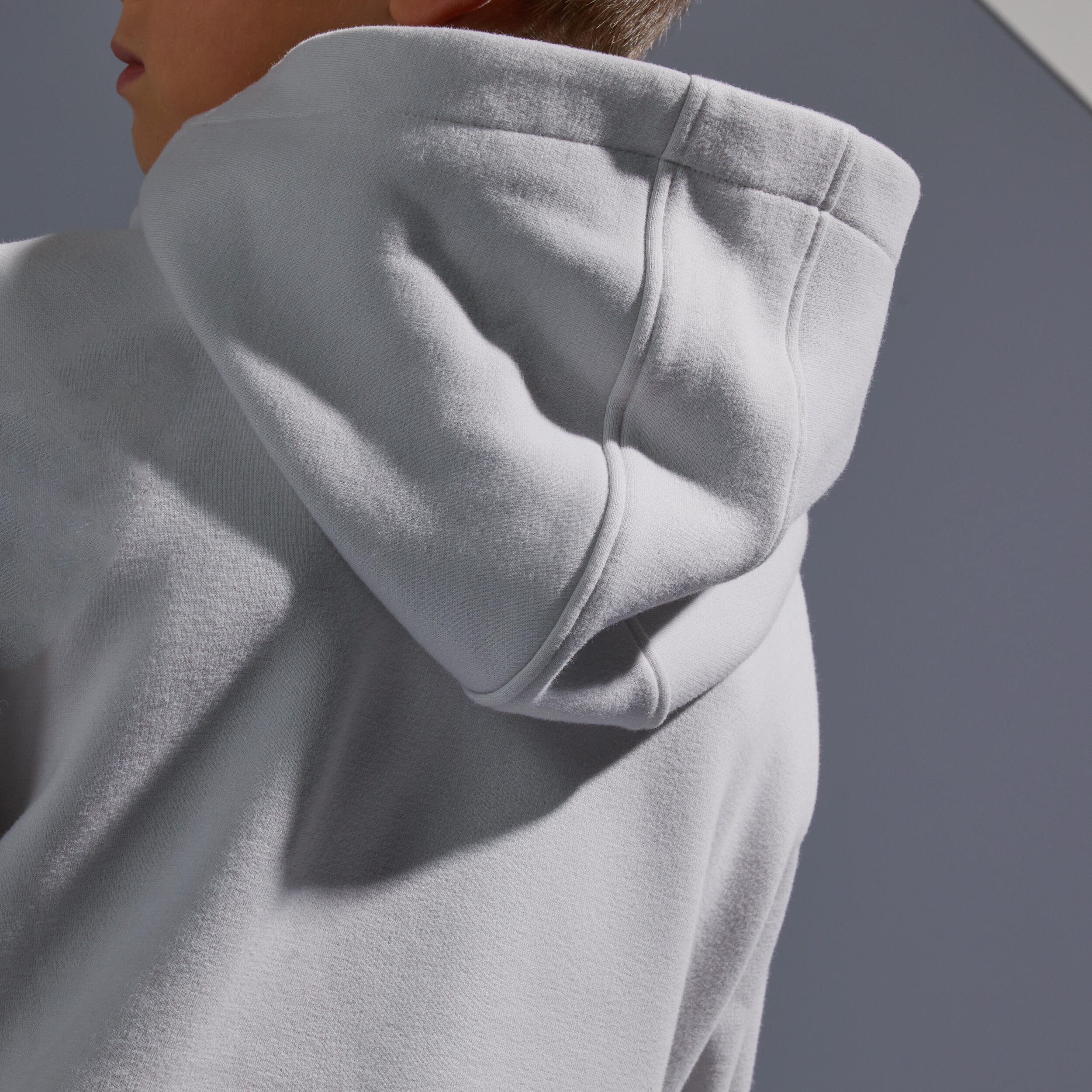 Boys' Tennis Thermal Jacket - Grey 7/8