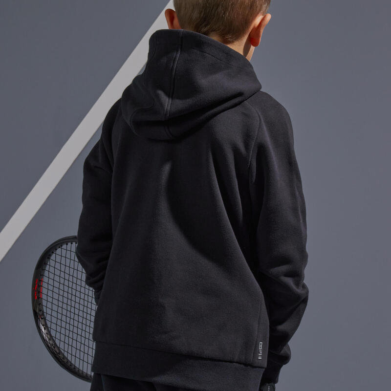 Veste thermique tennis Garçon noir