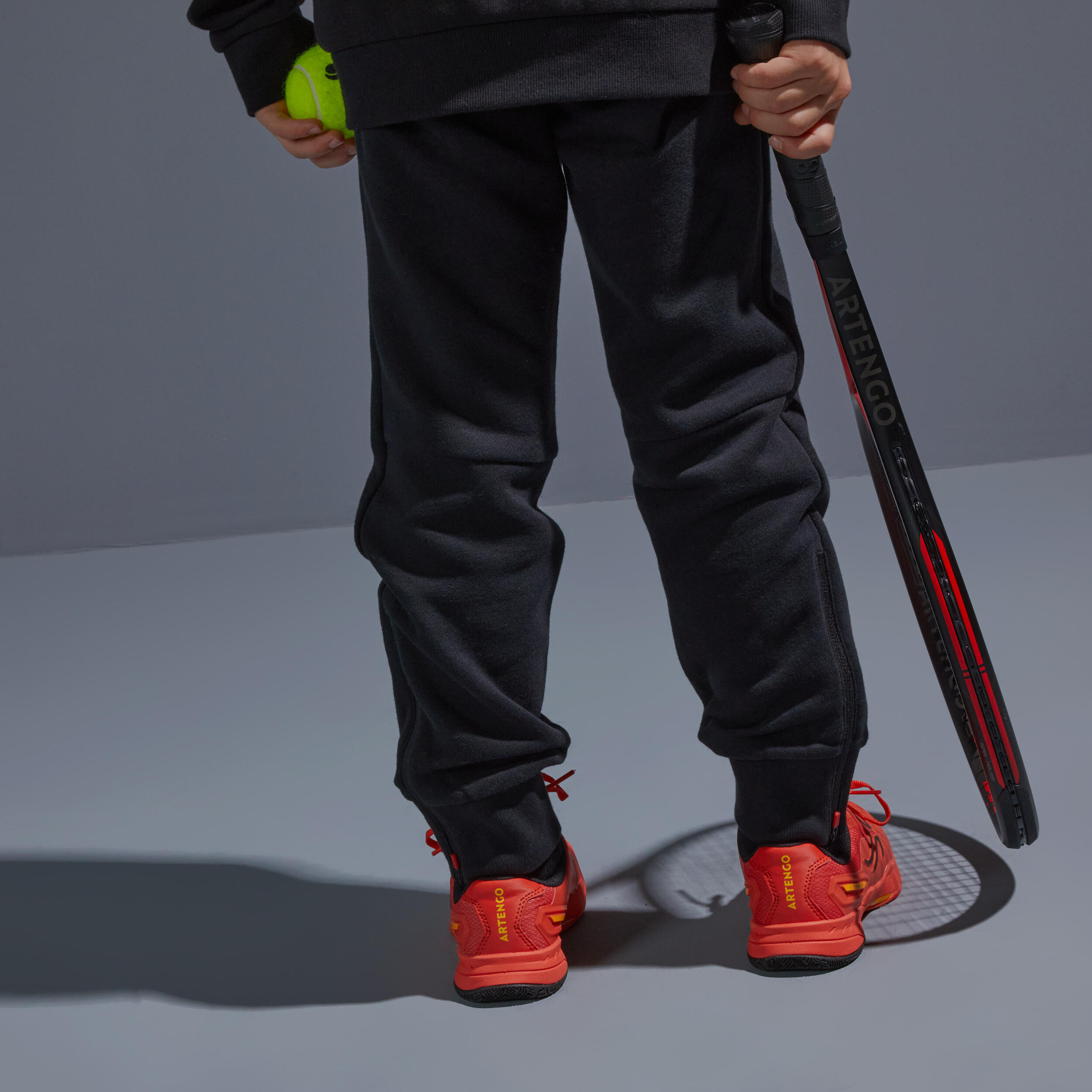 Kids' Thermal Tennis Bottoms TH500 - Black 4/6