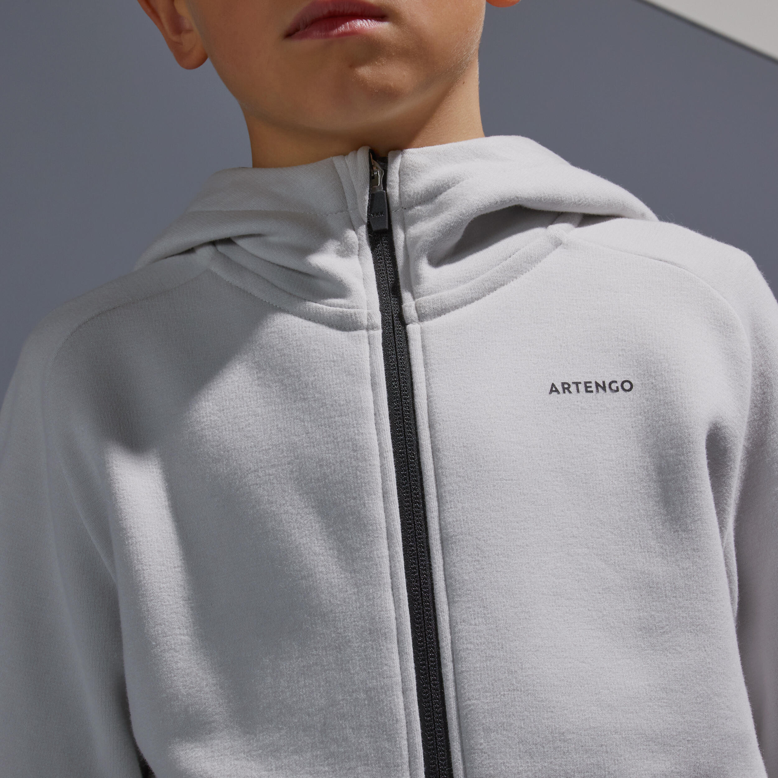 Boys' Tennis Thermal Jacket - Grey 6/8