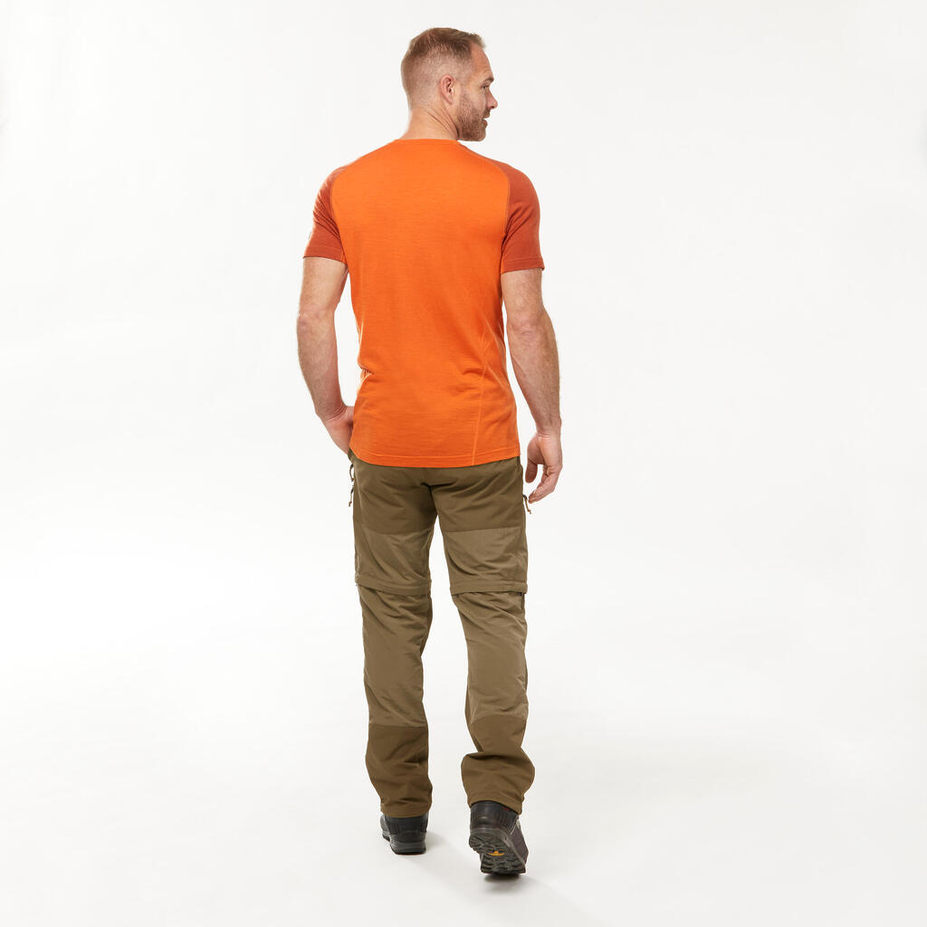 Muške pantalone 2u1 za treking MT500 kaki