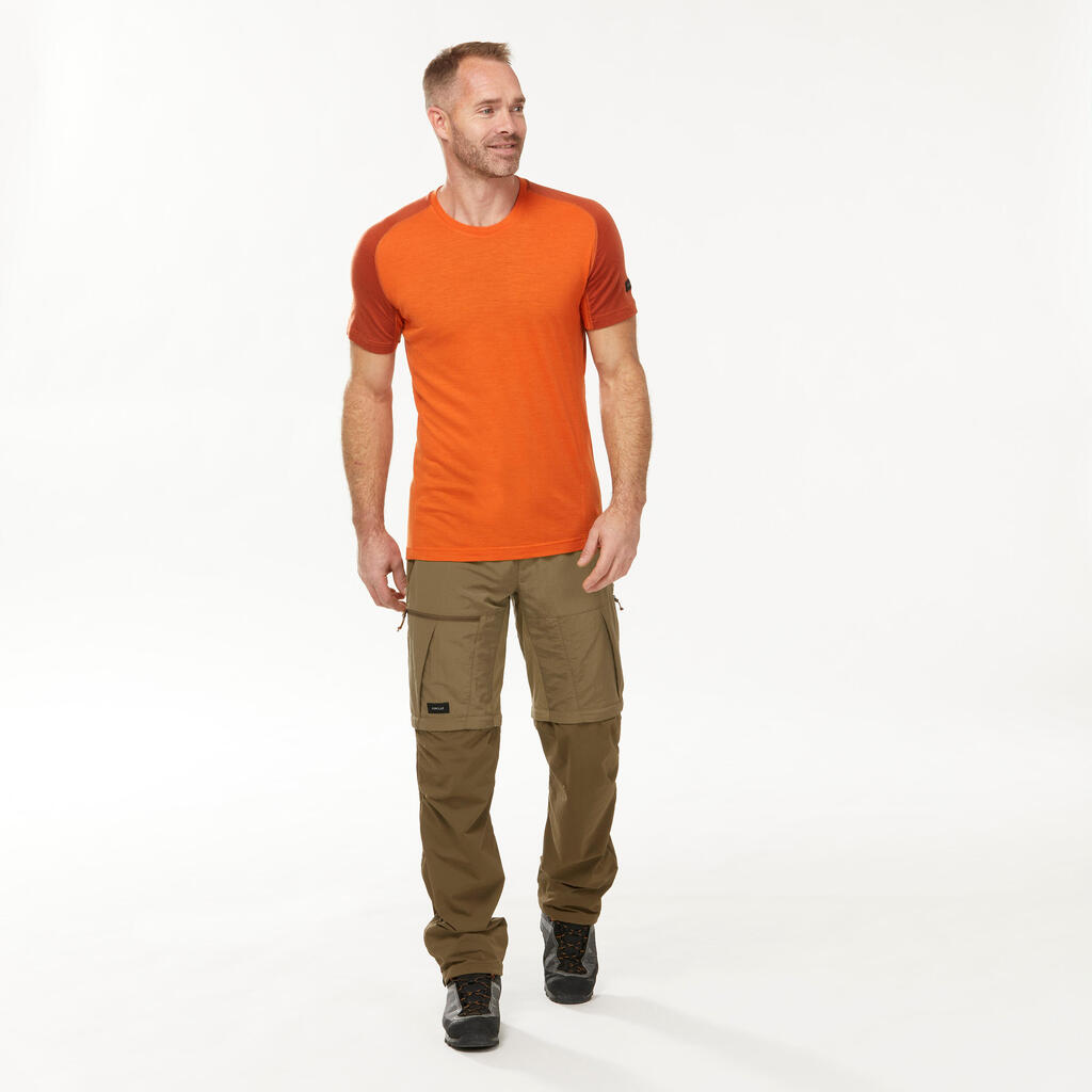 Muške pantalone 2u1 za treking MT500 kaki