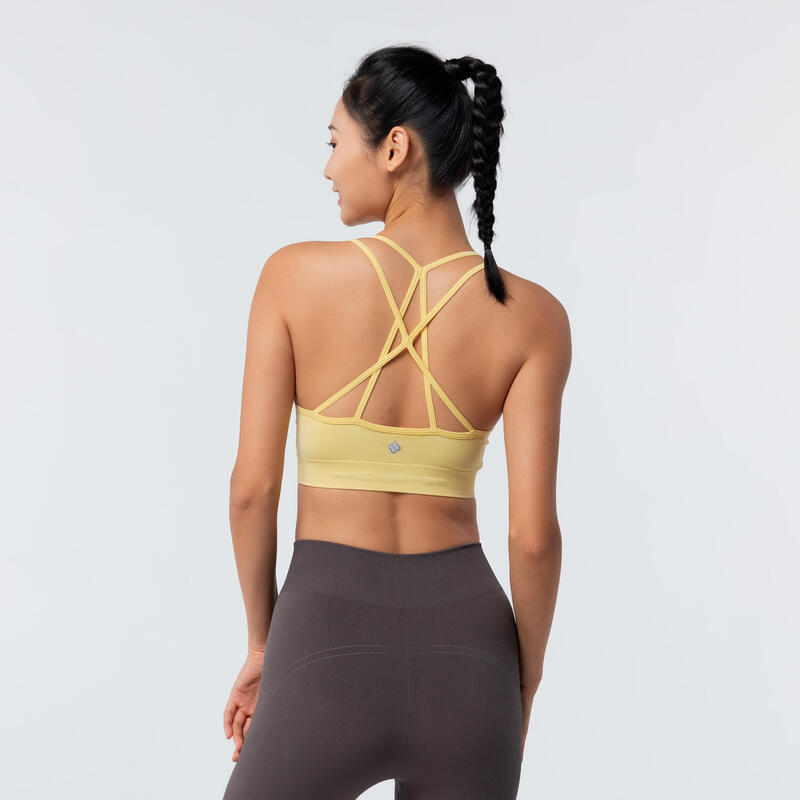 Dynamic Yoga Sports Bra - Yellow