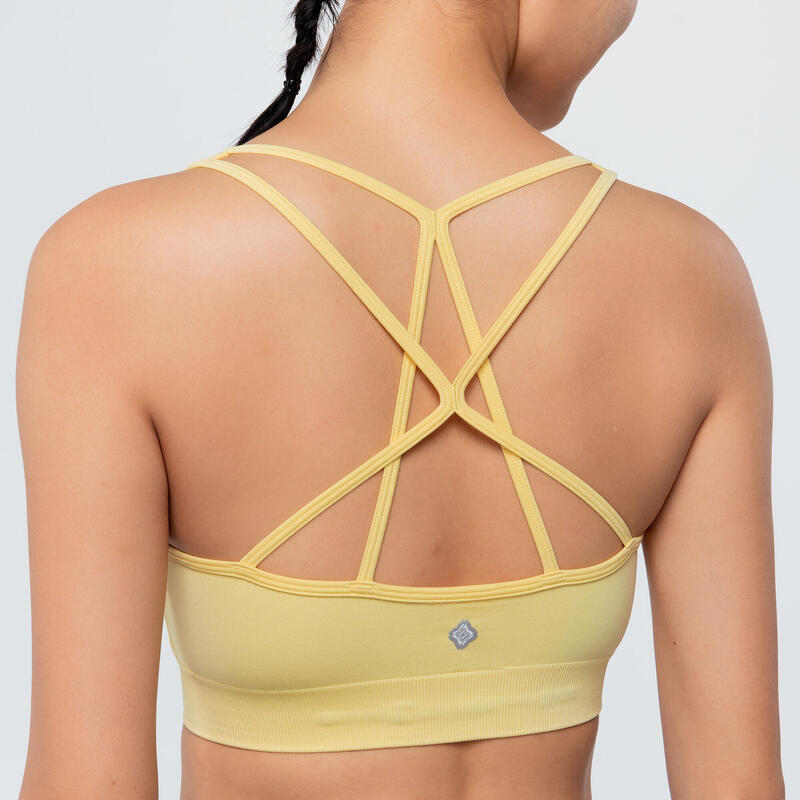 Dynamic Yoga Sports Bra - Yellow