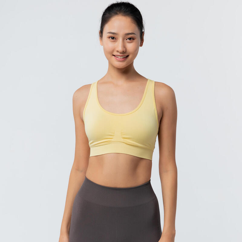 Dynamic Yoga Sports Bra - Yellow