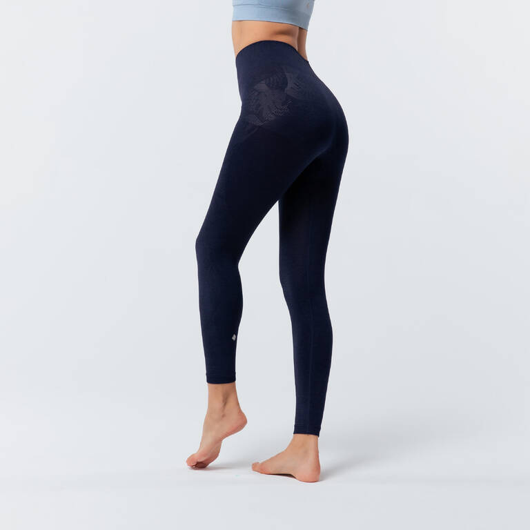 Women's Seamless 7/8 Dynamic Yoga Leggings - Blue