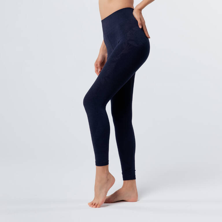 Women's Seamless 7/8 Dynamic Yoga Leggings - Blue