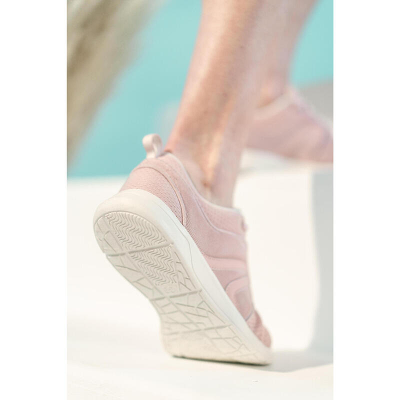 Zapatillas Caminar transpirables mesh Mujer Soft 140 rosa - Decathlon