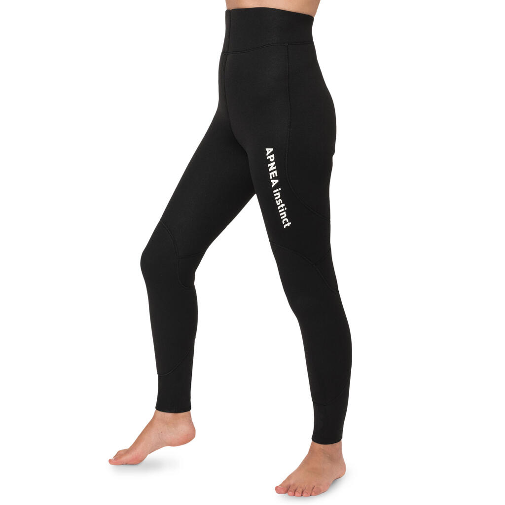 Womens APNEA INSTINCT 5mm trousers, split neoprene interior NYLON-lined exterior