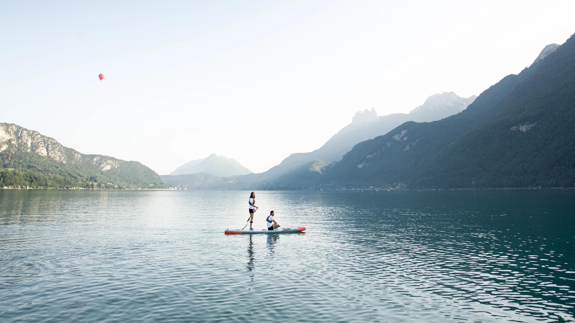 Wie paddelt man mit einem Tandem Stand-Up-Paddle-Board?