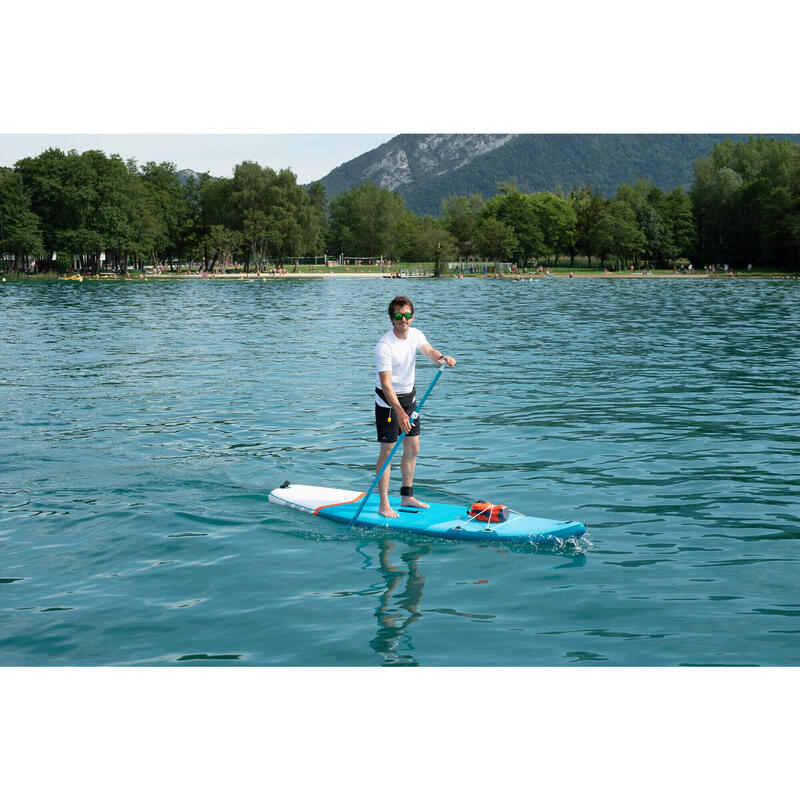 BEGINNER INFLATABLE TOURING STAND-UP PADDLE BOARD - BLUE - 11 FEET (LARGE)