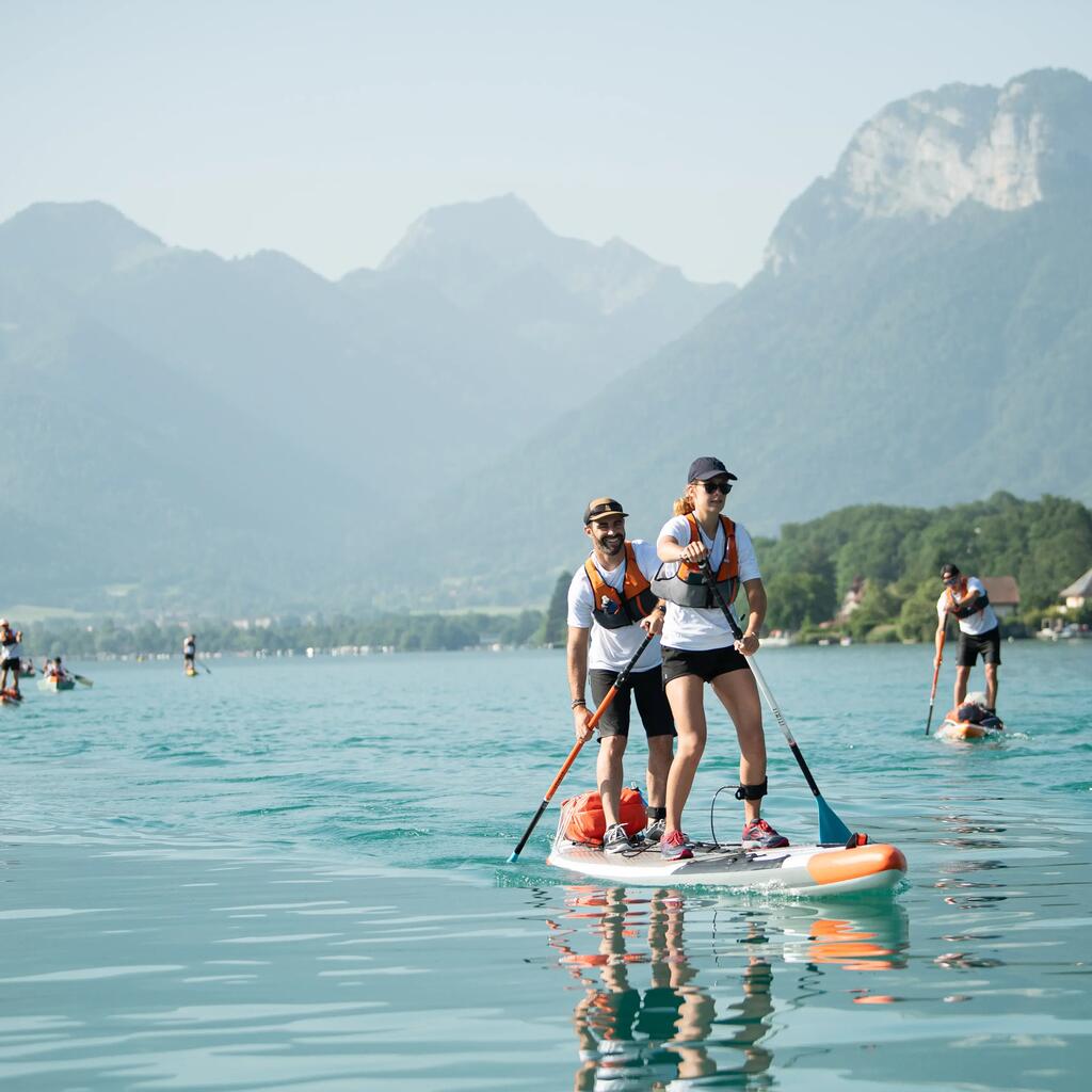 Inflatable tandem SUP made with reinforced dropstitch (15' -35