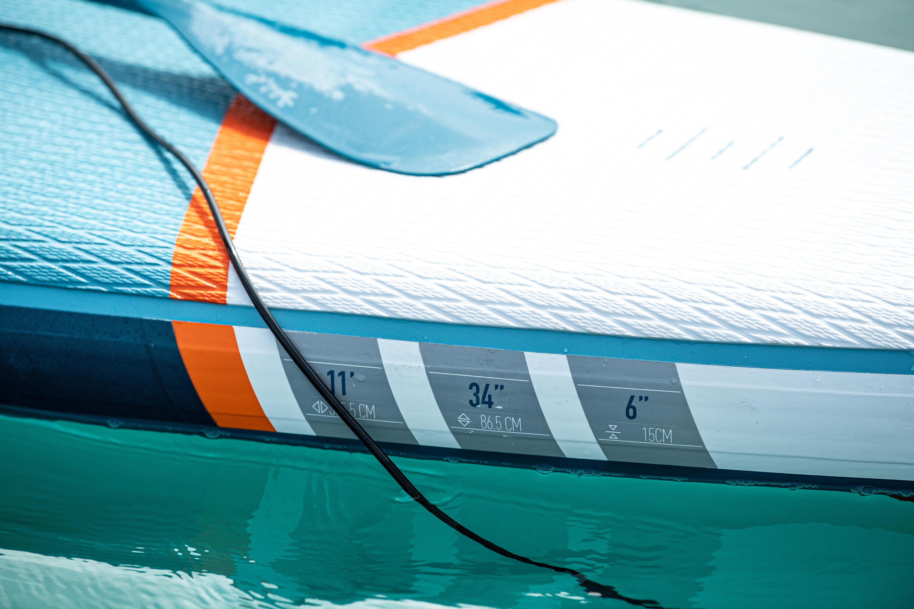 Tweedehands - Opblaasbaar supboard voor beginners 11 feet blauw 16/17
