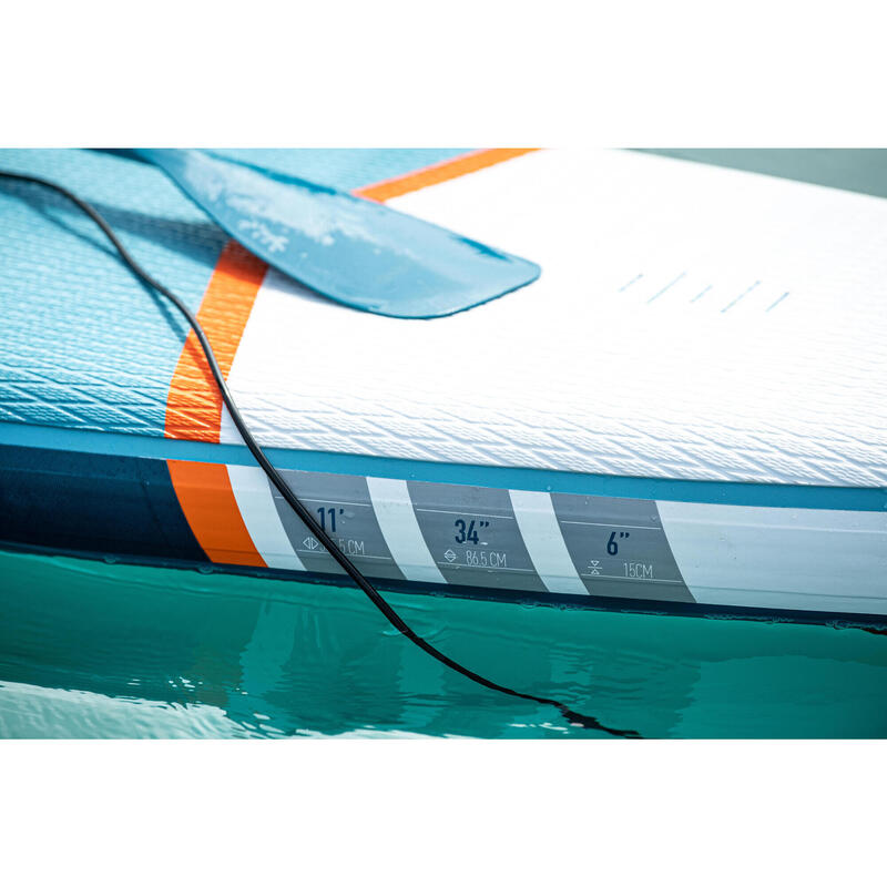 X100 11FT TOURING INFLATABLE STAND-UP PADDLEBOARD - BLUE