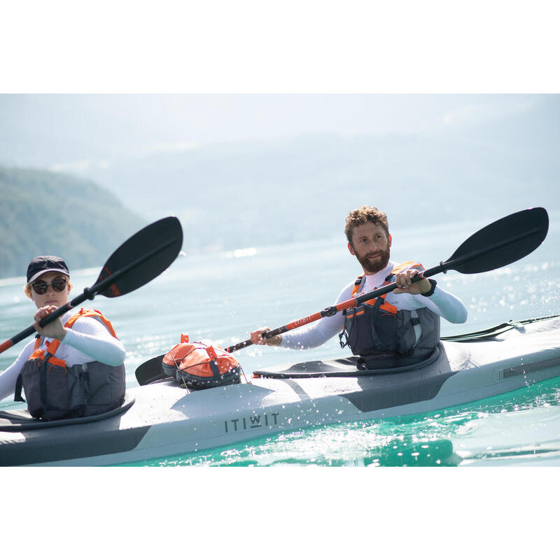 Pagaia kayak X500 carbonio smontabile e regolabile 210-220 cm 