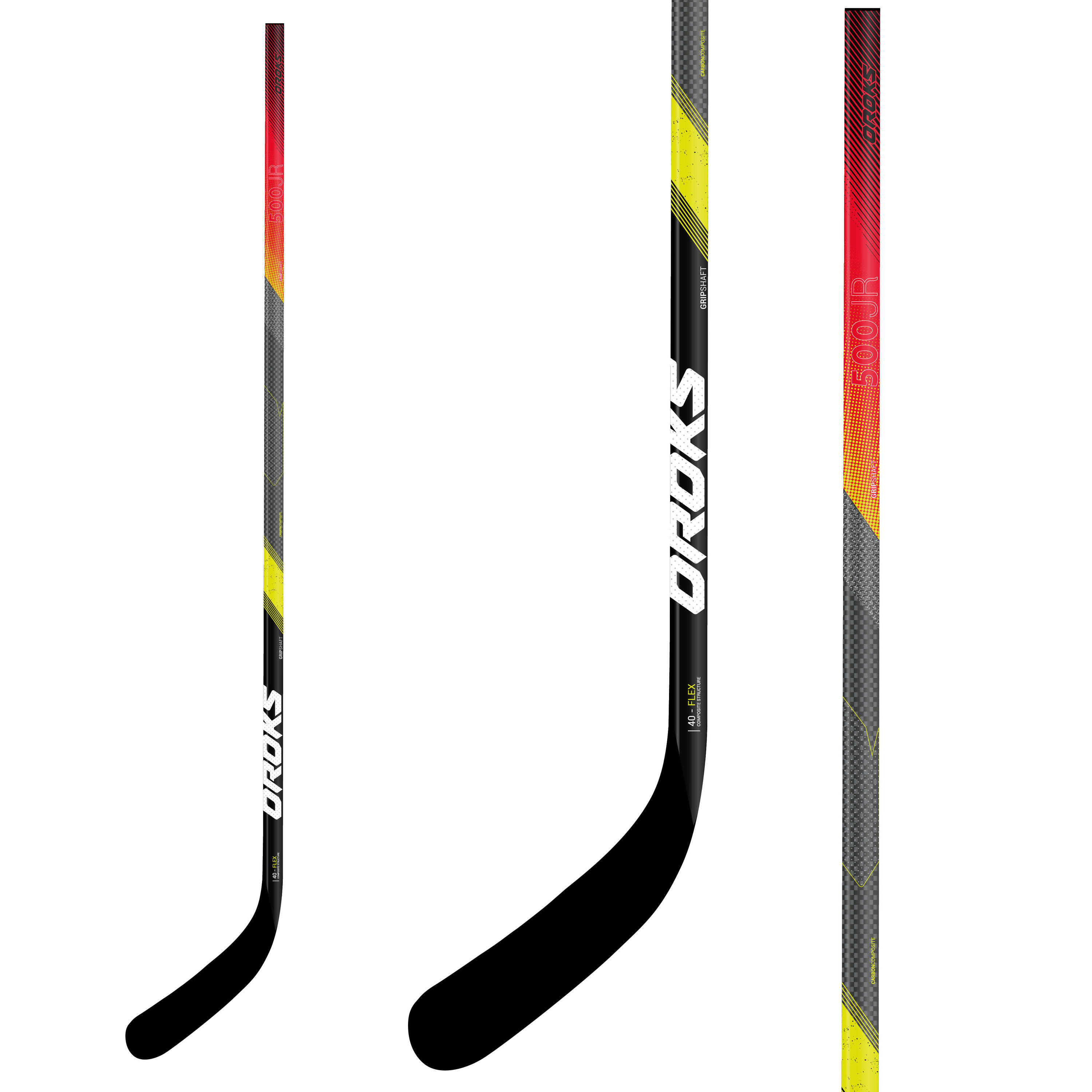 Intermediate Left-Handed Hockey Stick IH500 10/10
