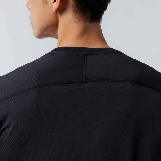 
      Vyriški orui pralaidūs kūno rengybos marškinėliai su apvalia apykakle, juodi
  
