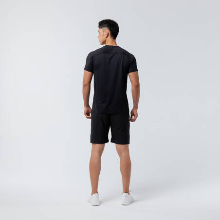 Men's Breathable Essential Fitness Crew Neck T-shirt - Black