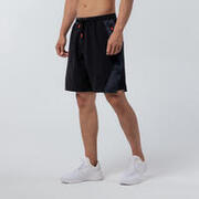 Men Recycled Polyester Regular Gym Shorts - Printed Grey