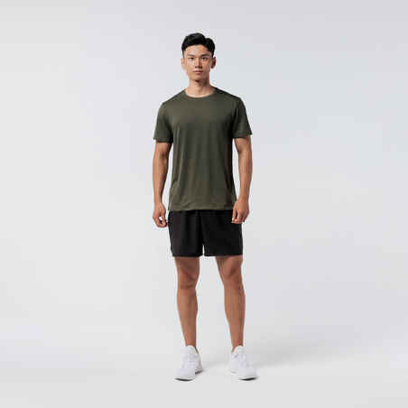 Men's Crew Neck Breathable Essential Fitness T-Shirt - Green