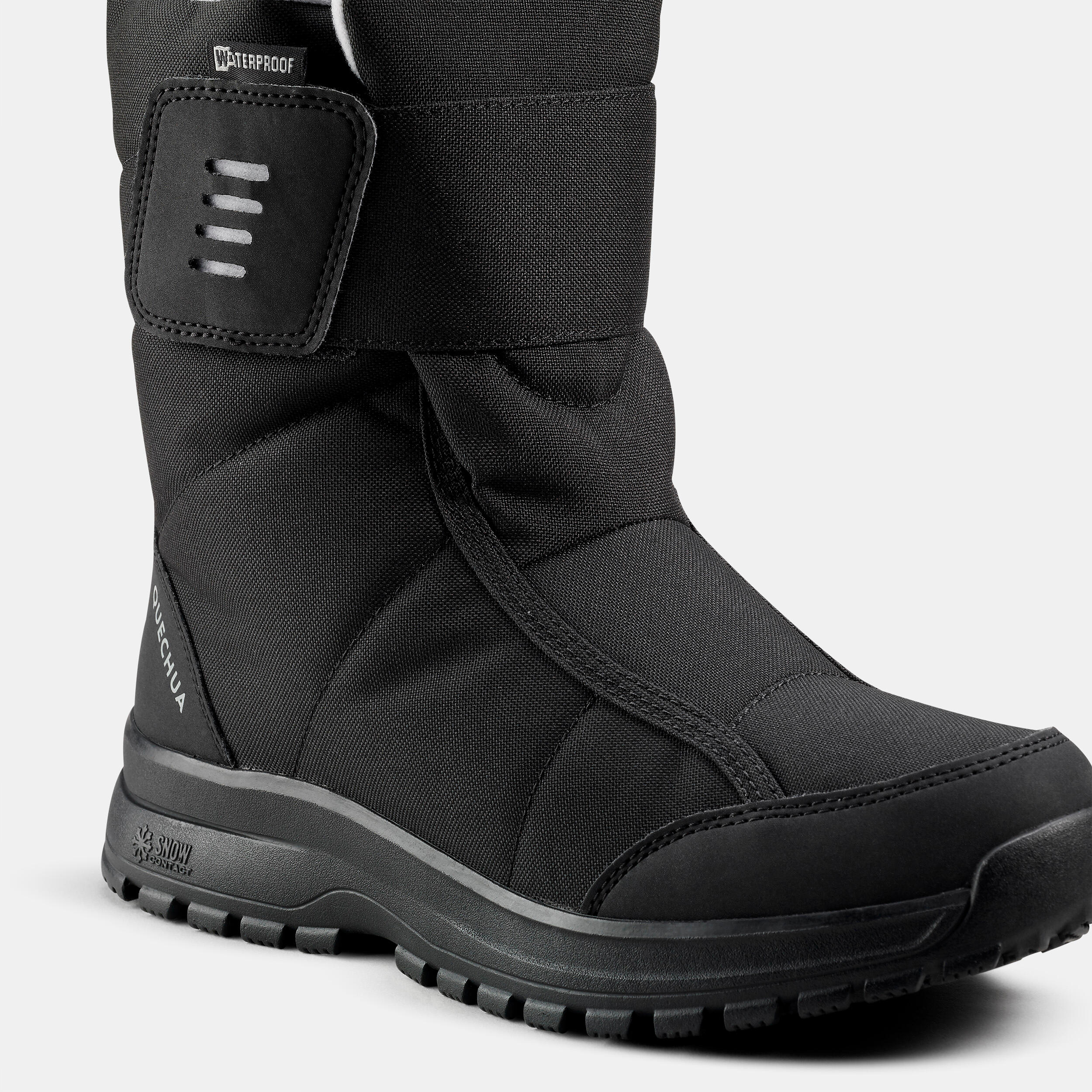 Women's warm waterproof snow hiking boots - SH100 Velcro  5/5