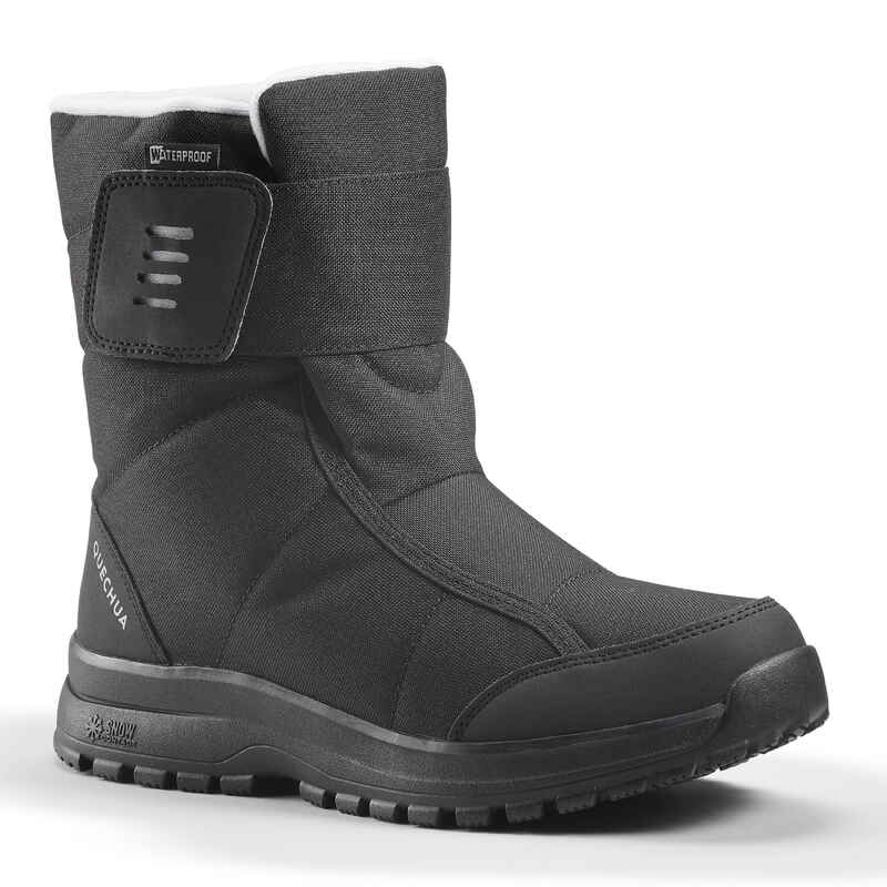 Schneestiefel Winterwandern SH100 X-Warm wasserdicht halbhoch Klettverschluss Schneestiefel Winterwandern SH100 X-Warm wasserdicht halbhoch Klettverschluss