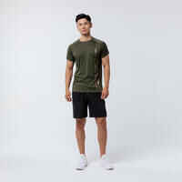 Technical Fitness T-Shirt - Khaki/Beige Line