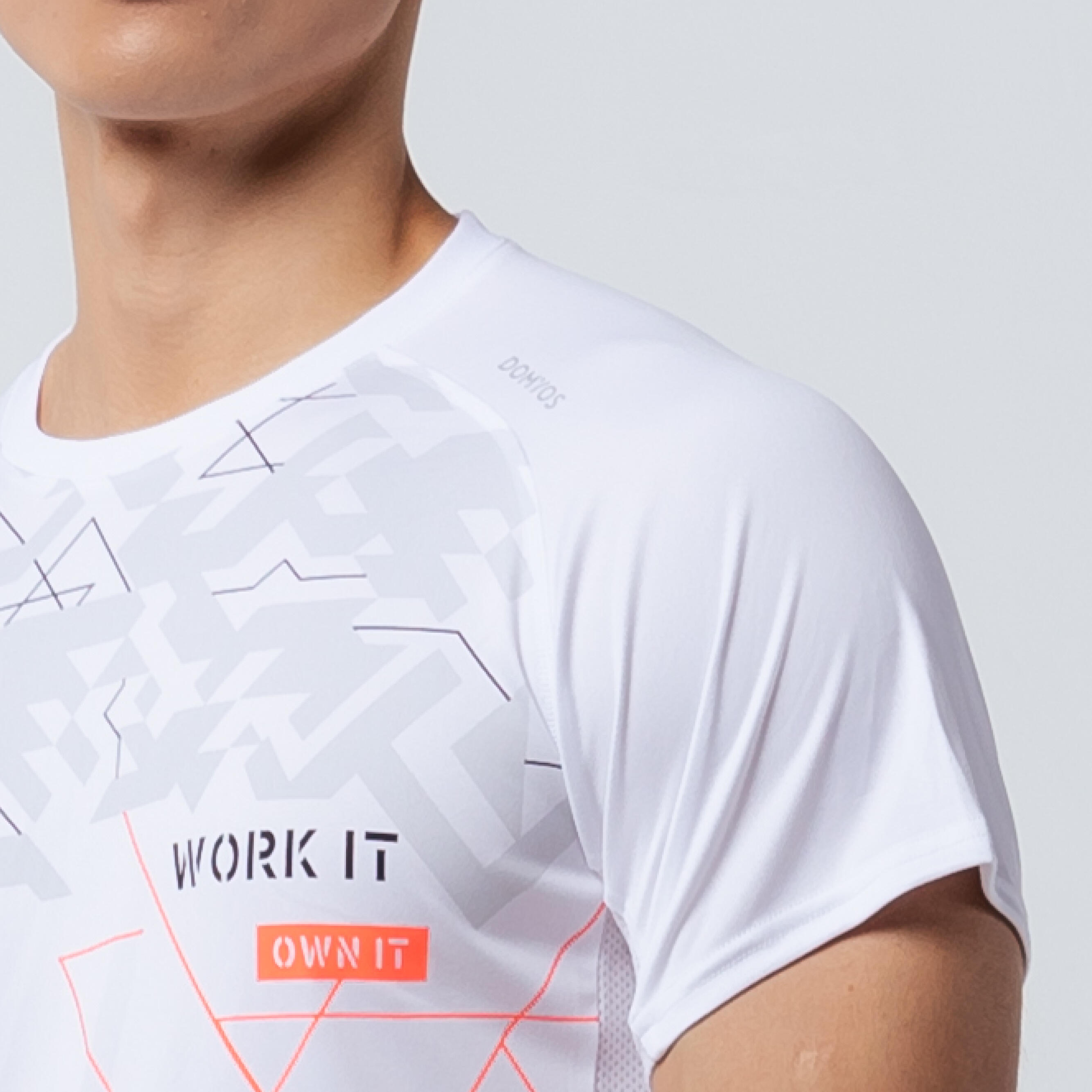 Technical Fitness T-Shirt - White Print 2/16