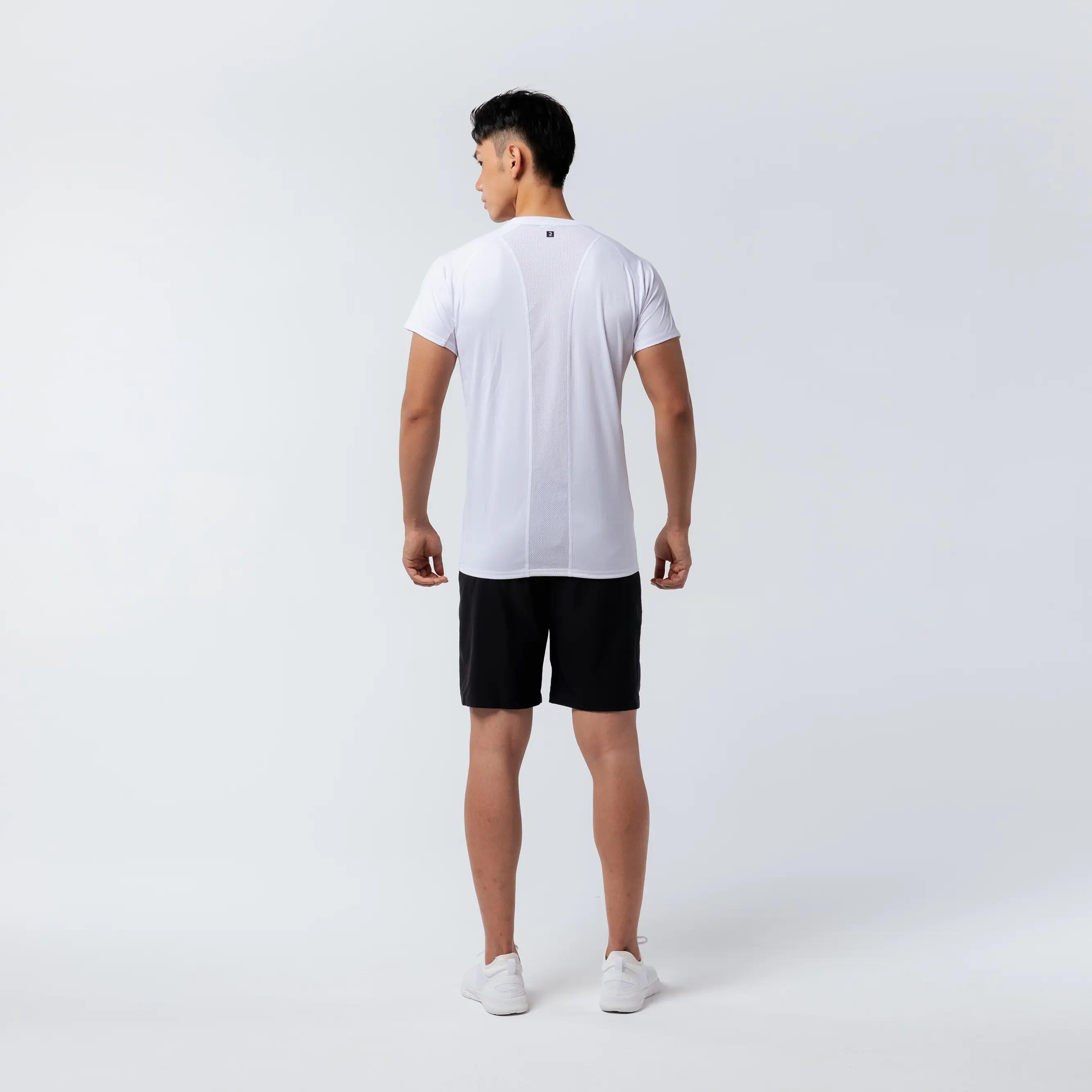 Technical Fitness T-Shirt - White Print 5/16