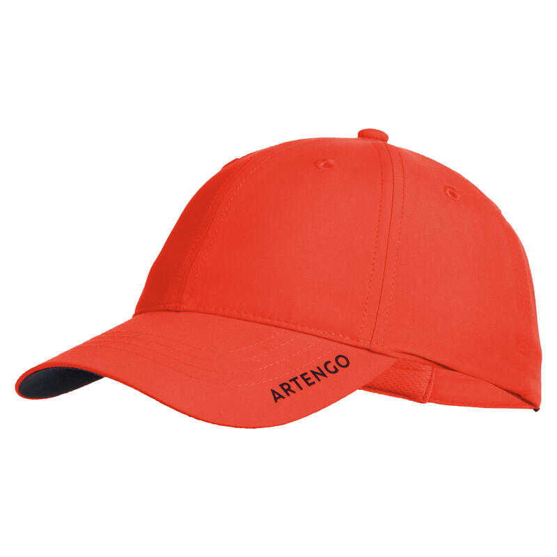 網球帽TC 500（54 cm）－紅色配軍藍色