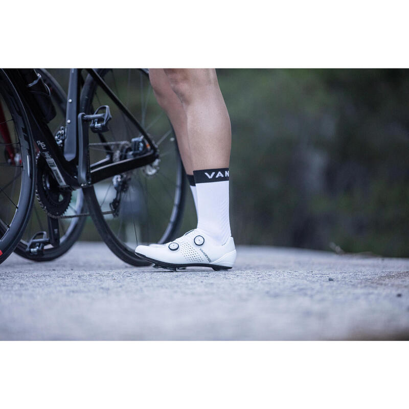 Zapatillas de ciclismo carretera VAN RYSEL blancas