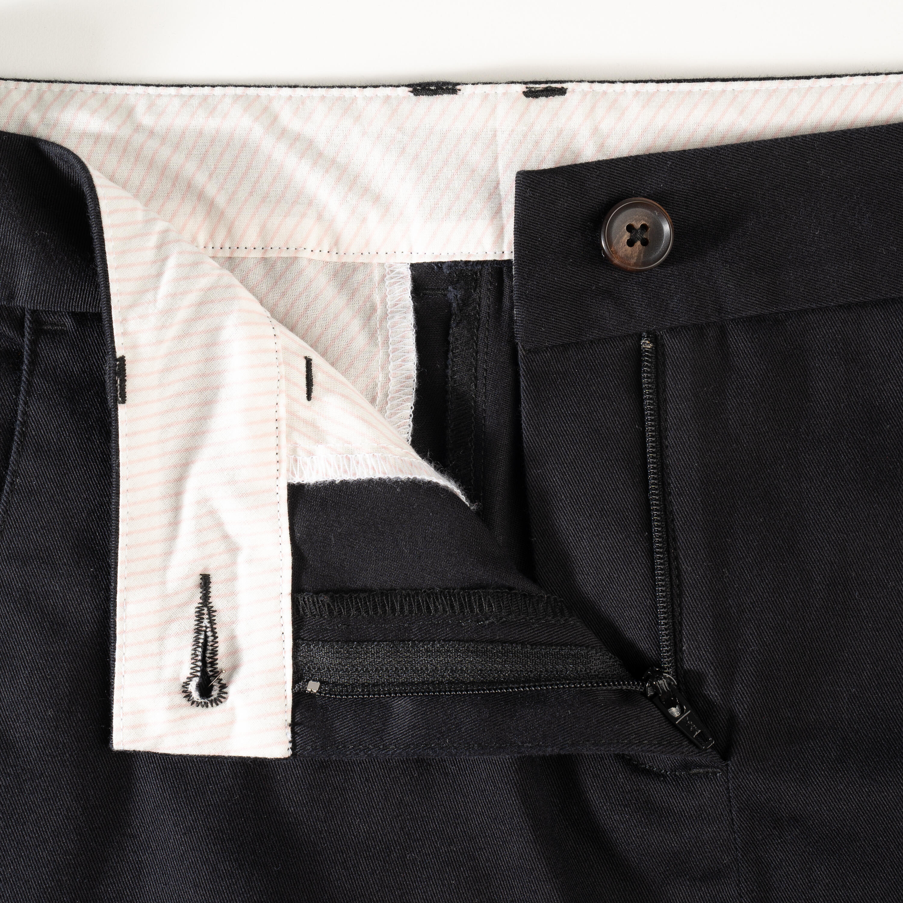 Women’s golf cotton chino shorts, MW500 black