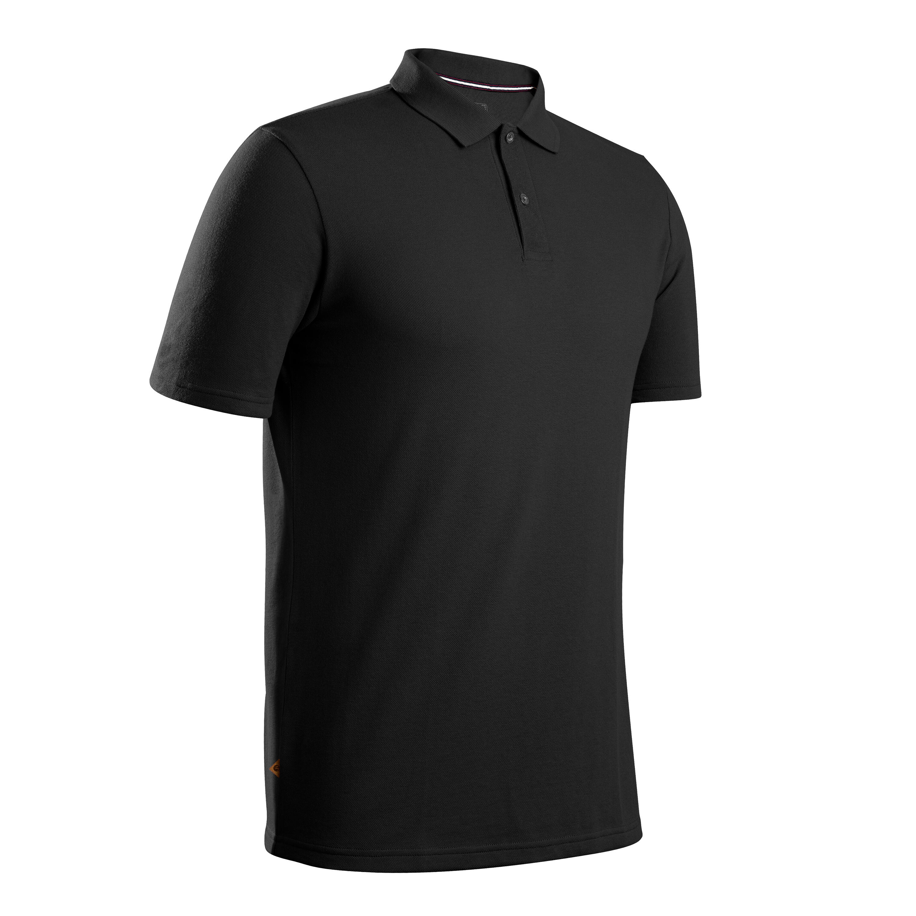 Polo de golf manches courtes homme MW500 noir 17/63