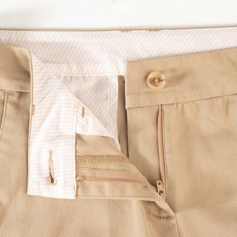 Golfshort voor dames MW500 chino beige