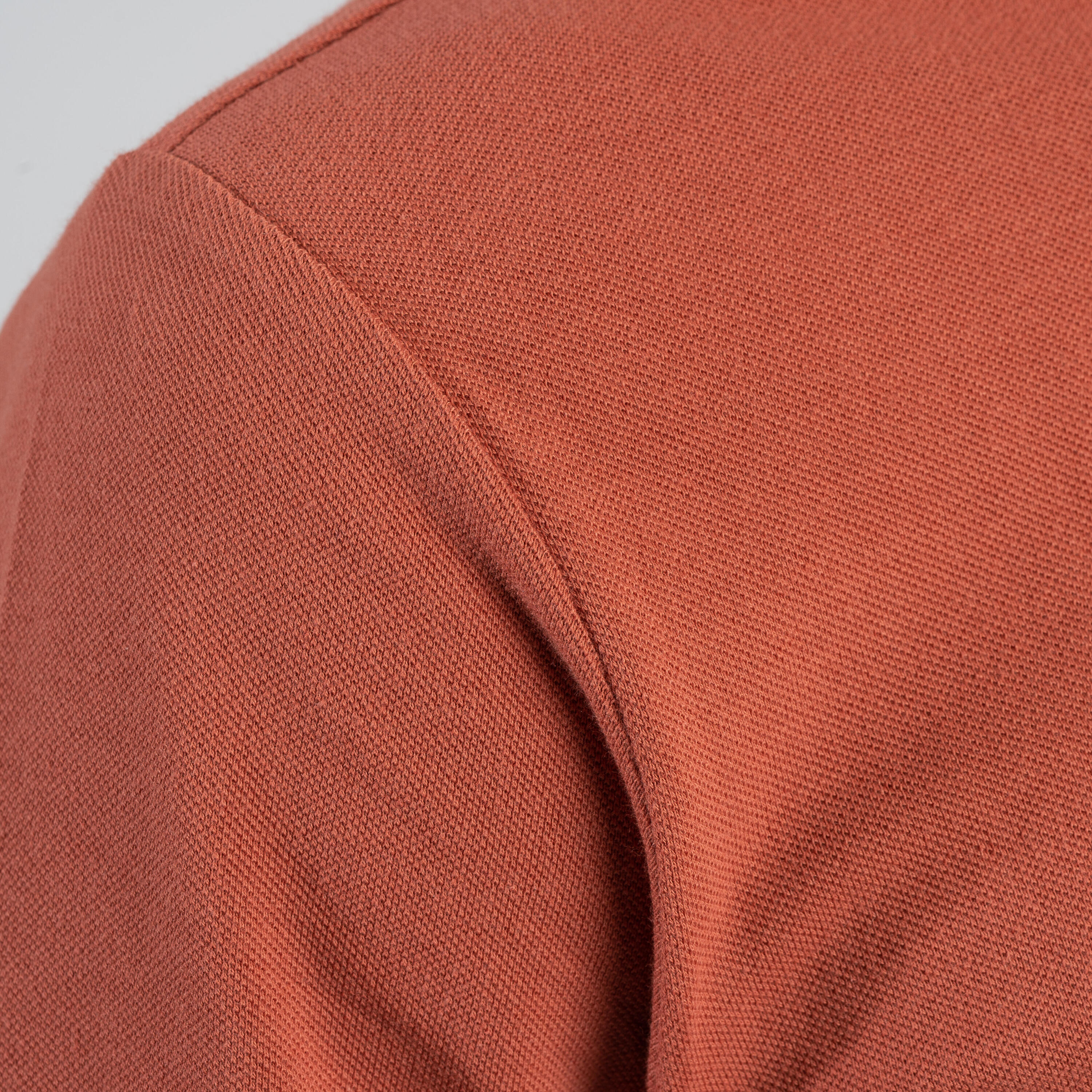 Men's golf short-sleeved polo shirt MW500 terracotta 22/24