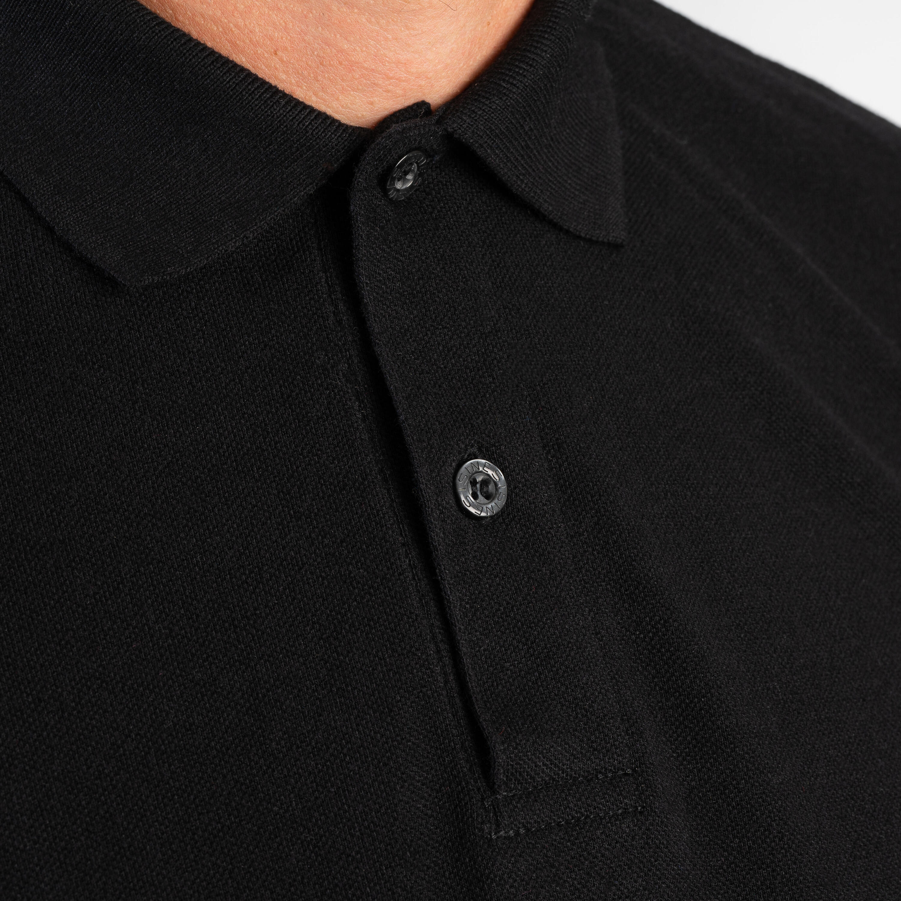 Polo de golf manches courtes homme MW500 noir 16/63