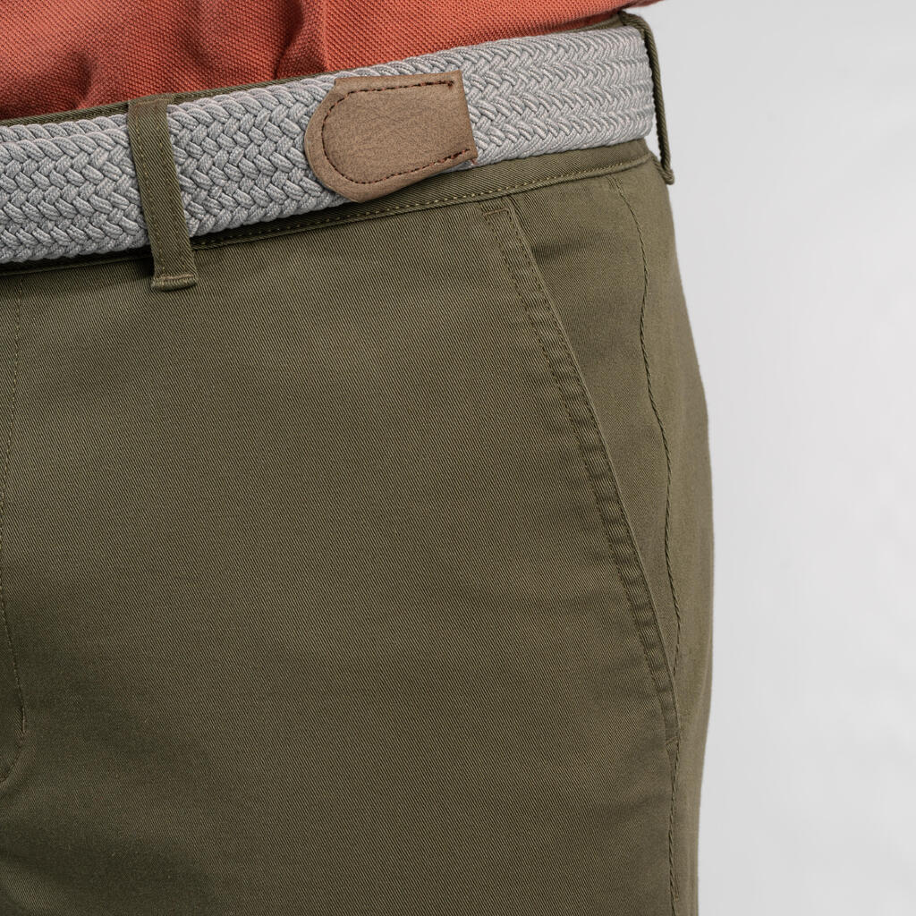 Men's golf trousers MW500 khaki