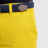 Men's golf cotton chino shorts - MW500 ochre