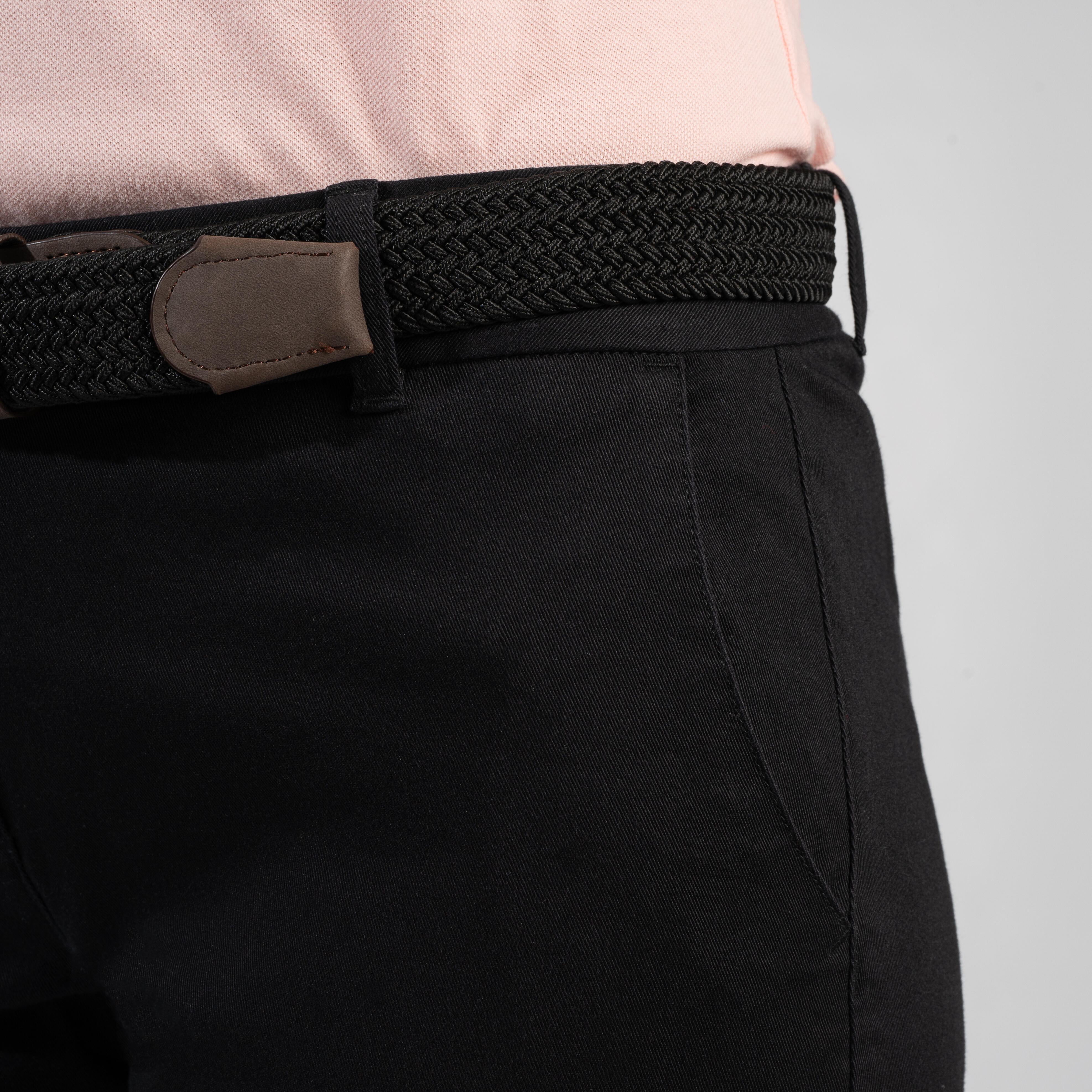 Women's Golf Pants MW 500 Black Black‎ Inesis Decathlon