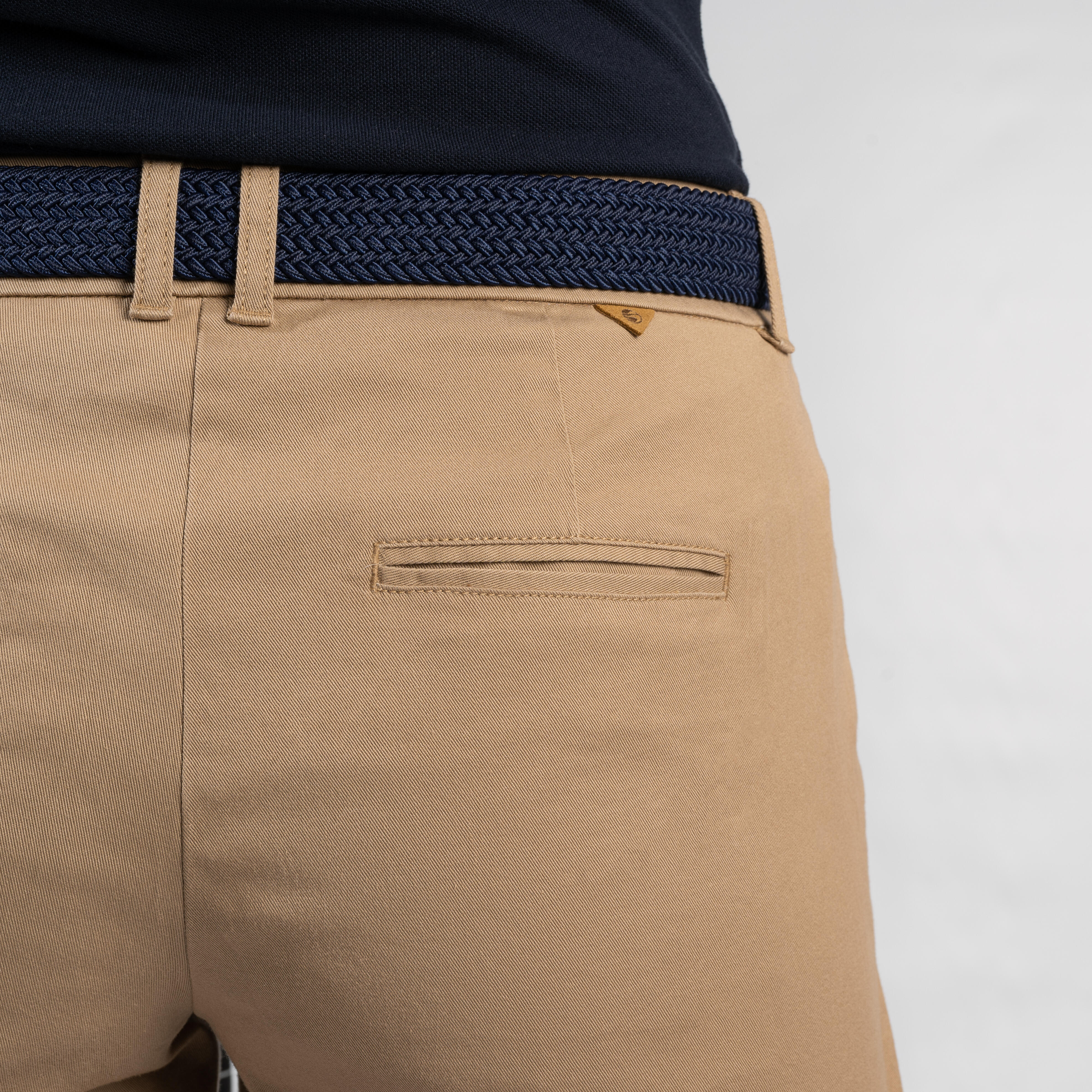 Short de golf pour femme – MW 500 beige - INESIS