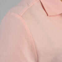 Polo golf 65% algodón Mujer Inesis MW500 rosa claro