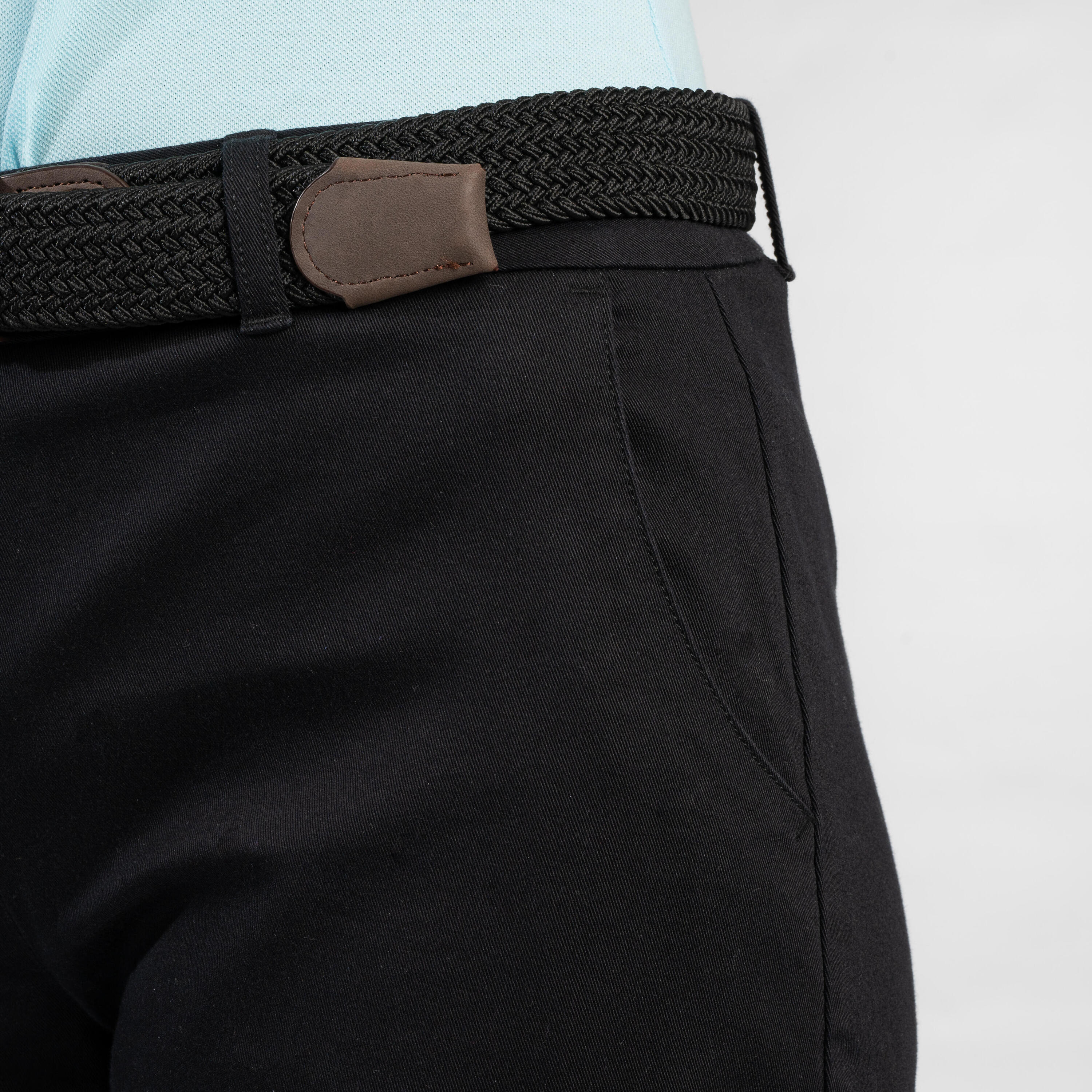 Women’s golf cotton chino shorts, MW500 black 4/6