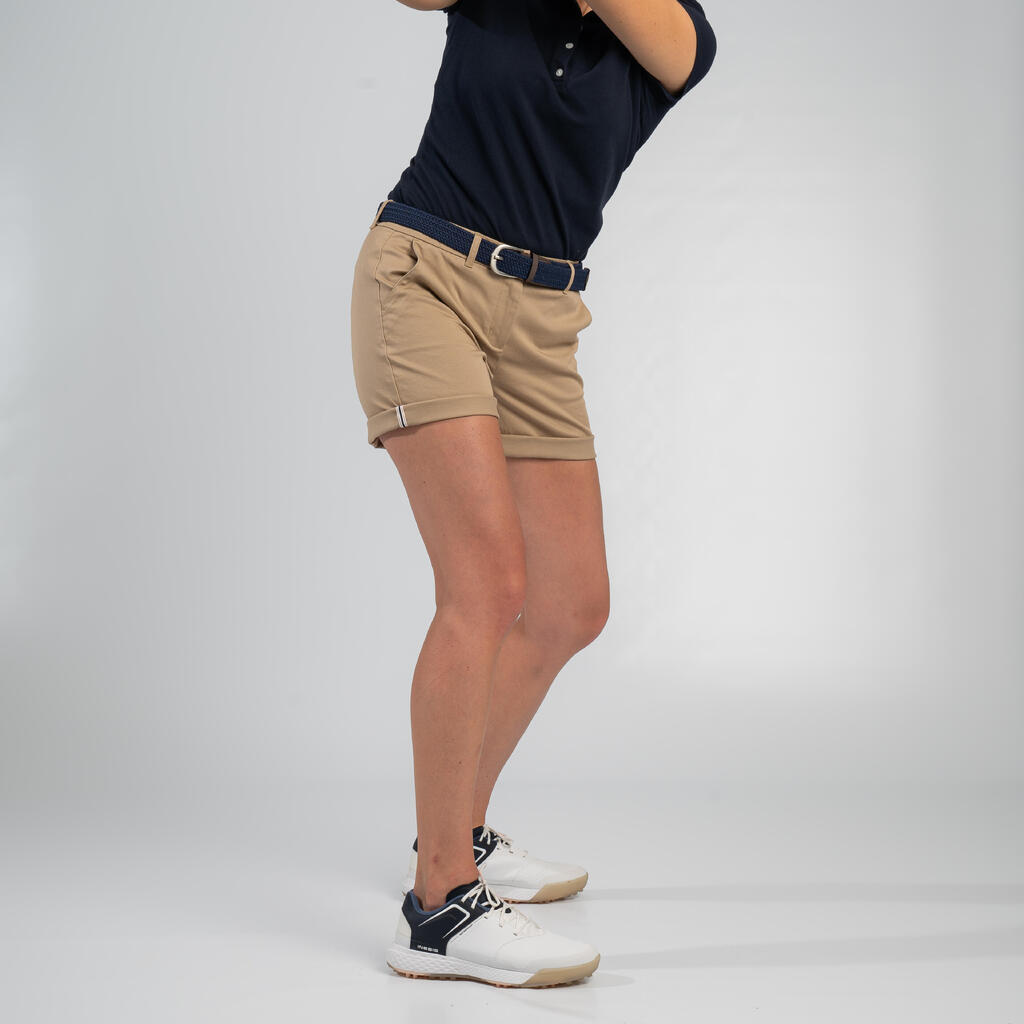 W cotton golf chino shorts, MW500 brown