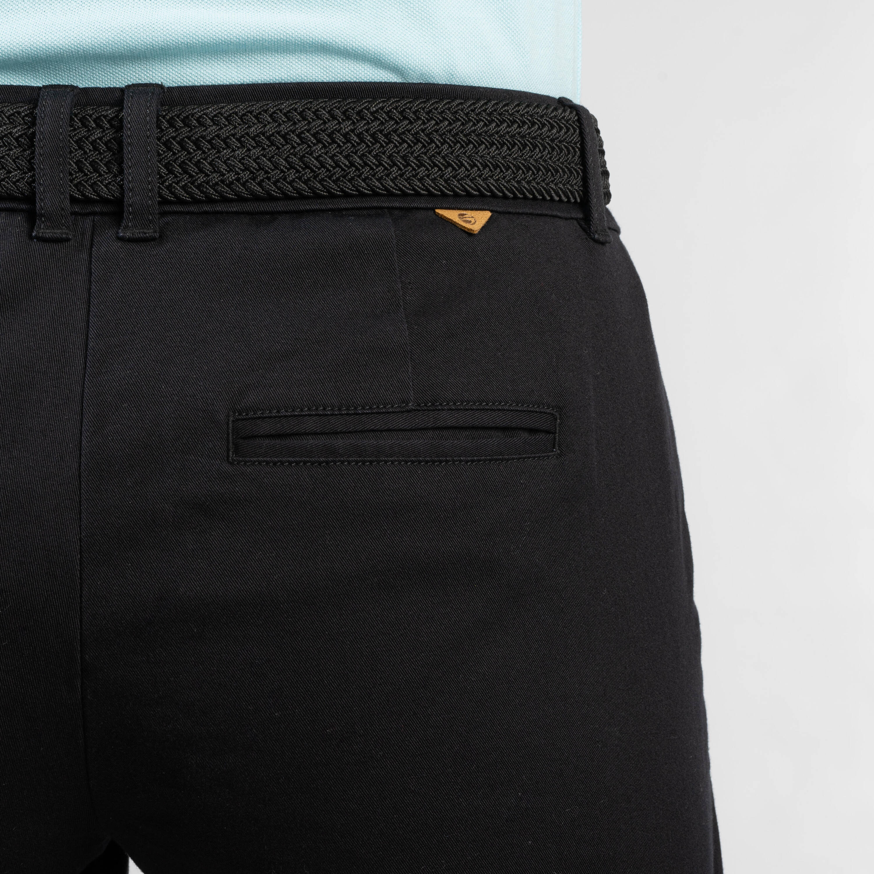 Women’s golf cotton chino shorts, MW500 black -  5