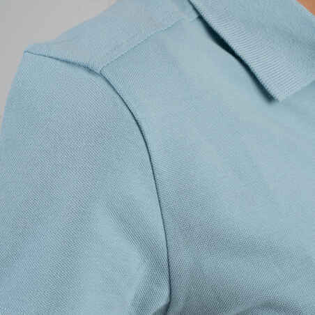 Golf Poloshirt kurzarm MW500 Damen hellblau