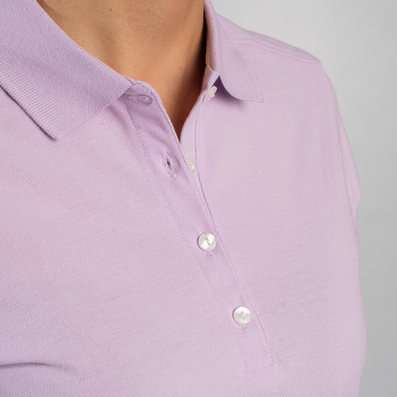 女款高爾夫 Polo 衫－淡紫色