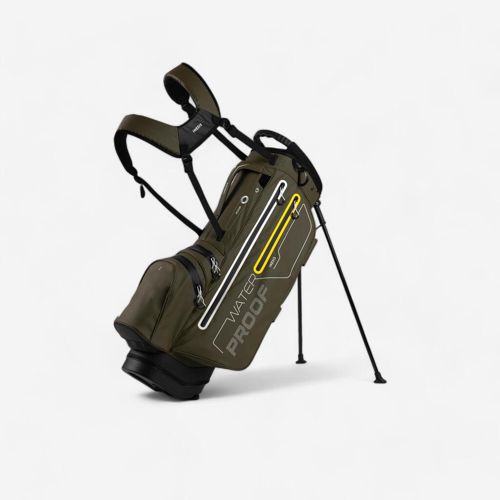 Golf stand bag waterproof – INESIS light khaki