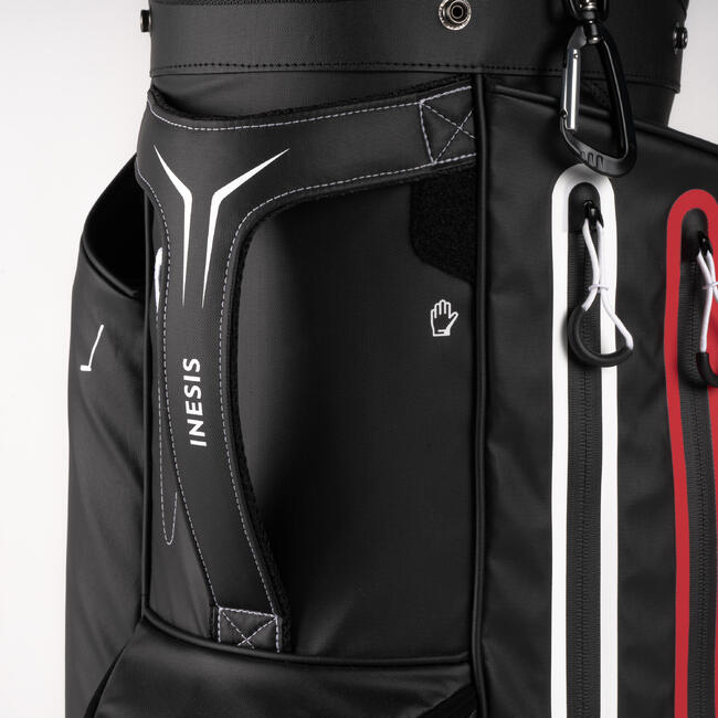 GOLF TROLLEY BAG WATERPROOF INESIS CART BLACK