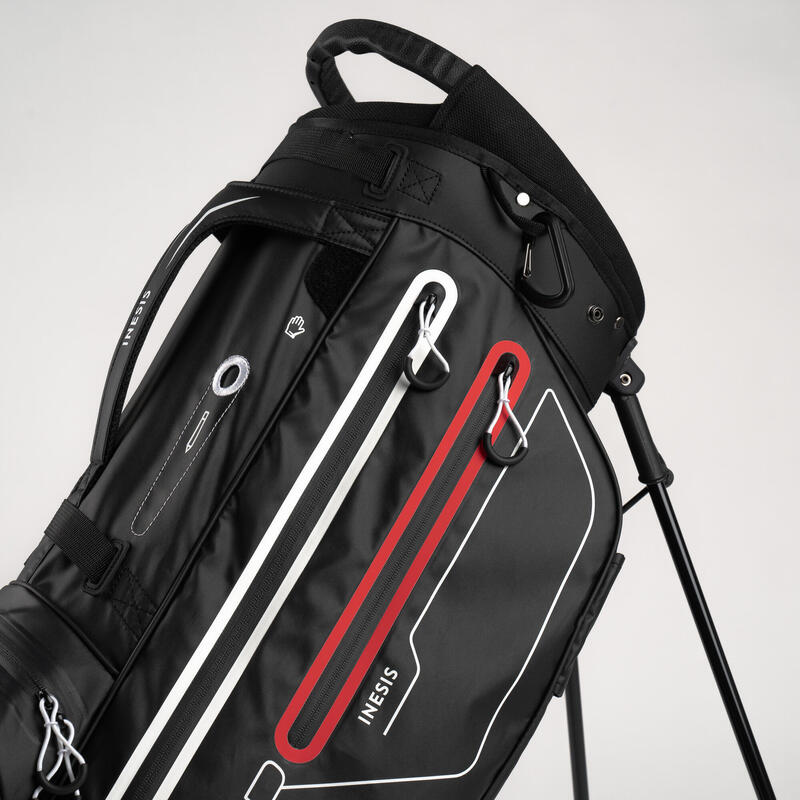 Golf stand bag waterproof INESIS light black INESIS Decathlon