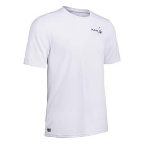 Camiseta protección solar manga corta Hombre blanco